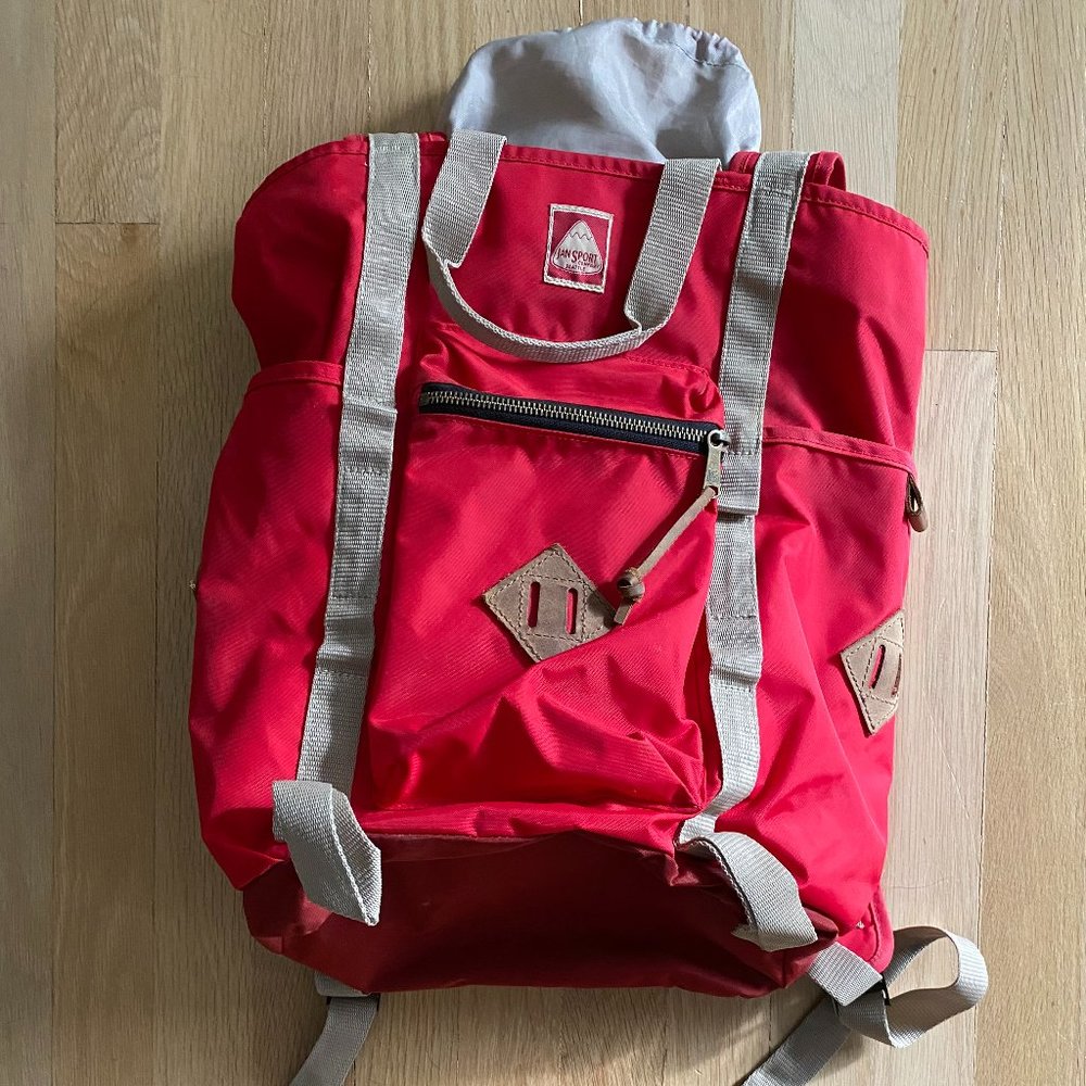 Jansport red heritage style retro laptop bookbag